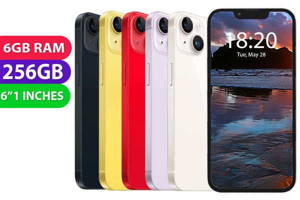 Apple iPhone 14 (256GB, Any Colour, Global Ver) - Refurbished - As New