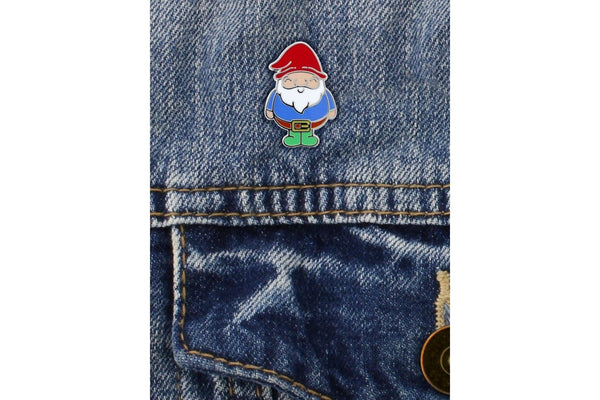 Grindstore Chubby Gnome Enamel Pin Badge (Blue) (One Size)