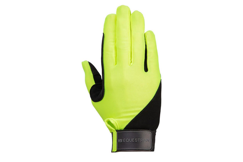 Hy Unisex Adult Riding Gloves (Reflective Yellow) (XL)