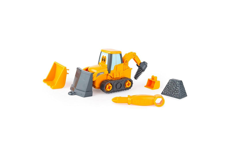 John Deere Kids Children Build-A-Buddy Vehicle Building Toy Backhoe Loader 3y+