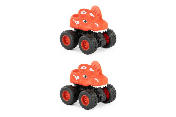 2x Pocket Money Fun Dino Racers 4-Wheel Vehicle Animal Kids Play Toy 3y+ Assort