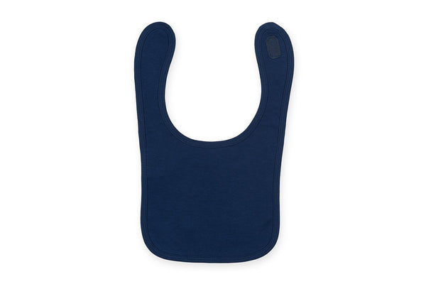 Larkwood Baby Unisex Plain & Contrast Bib (Pack of 2) (Navy) (One Size)