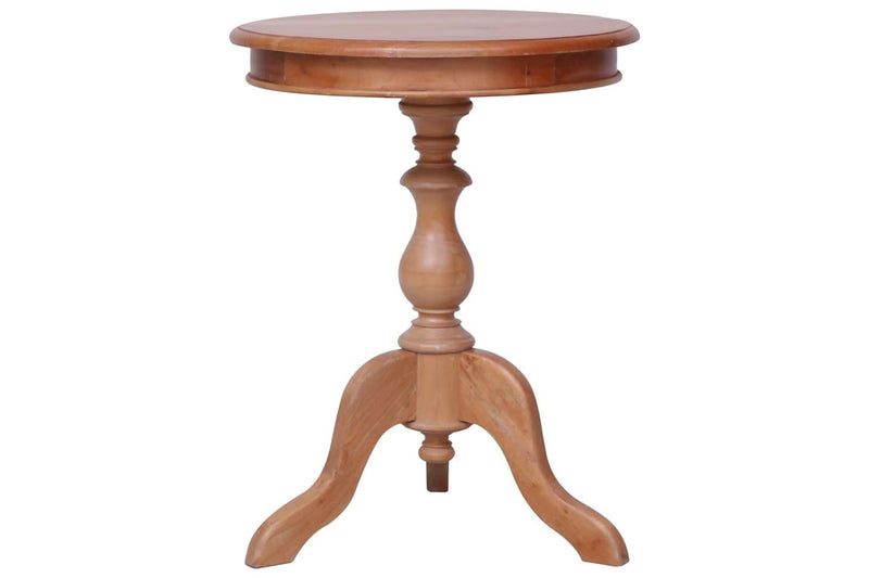 Side Table Natural 50x50x65 cm Solid Mahogany Wood vidaXL