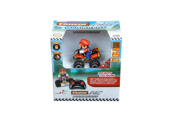 Carrera 1:40 Mario Kart Mario Quad Bike 2.4Ghz RC Radio Controlled Toy Car 6y+