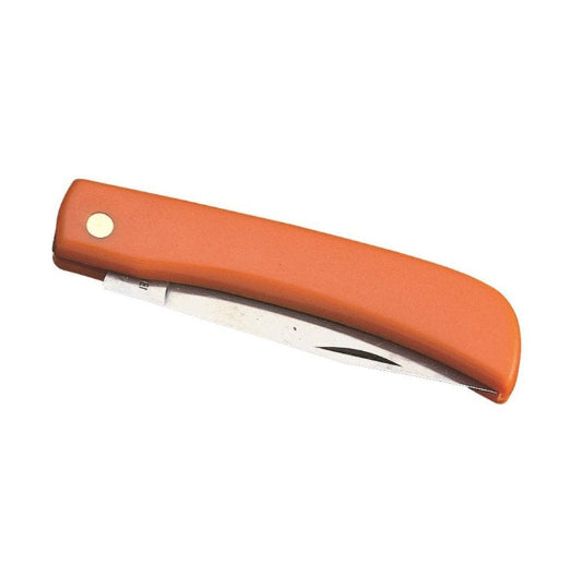 Whitby Knives Survival Camping SS Pocket Lock Knife - Plastic Handle Orange