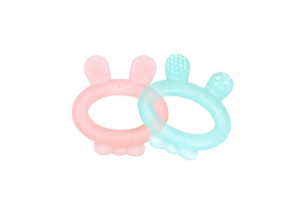 Haakaa: Rabbit Ear Teether - Pink