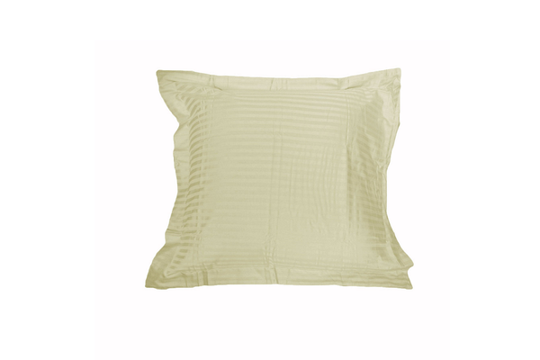 Accessorize 325Tc One Of Stripe Euro Pillowcase Ecru Bedside Tables