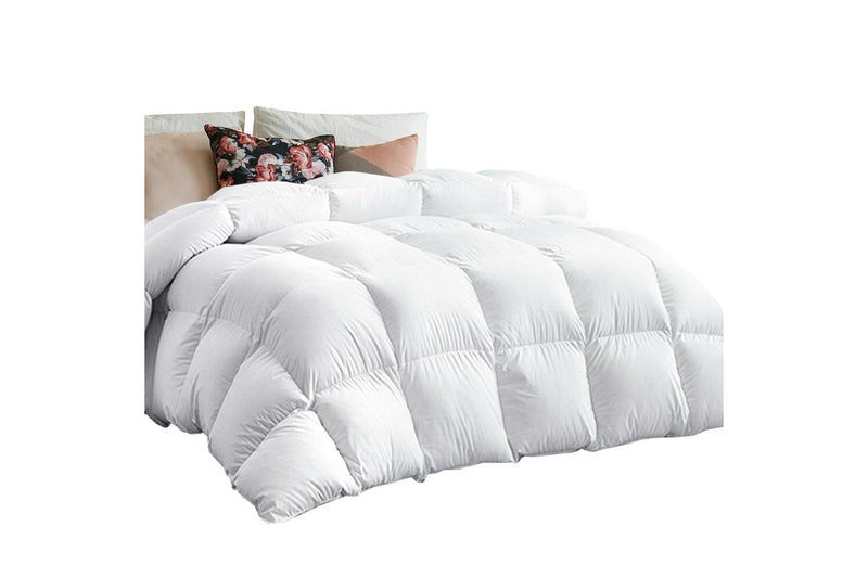 Super King Size Bedding Goose Down Feather Quilt Doona Duvet Winter 500GSM White
