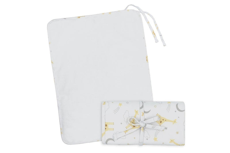 Living Textiles Baby Newborn Waterproof Cotton Travel Change Mat Noah Giraffe