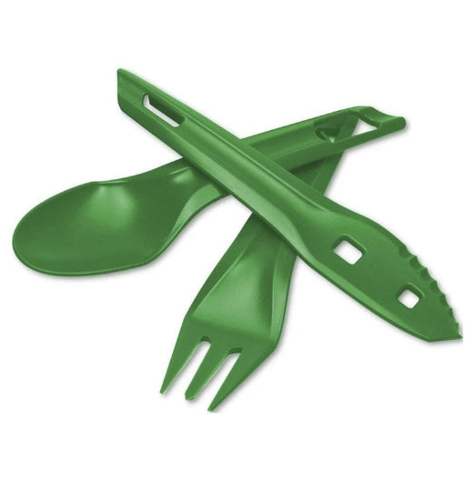 Wildo Ocy Chow Outdoor Cutlery Spoon Knife Fork Camping Utensils Sugarcane Green