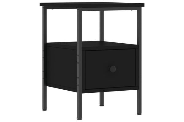 Bedside Cabinet Black 34x36x50 cm Engineered Wood vidaXL
