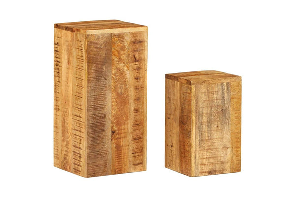 Plant Stands 2 pcs Solid Mango Wood vidaXL