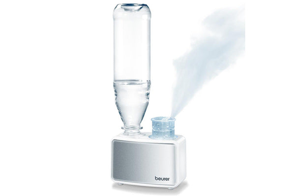 Beurer LB12 Mini Travel Office Electric 12W Water Bottle 12cm Air Humidifier WHT