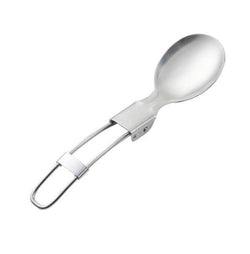 10Pcs Outdoor Camping Picnic Stainless Steel Spoon Tableware Titanium Spork Folding Utensil Portable Equipment Camping Cooking Utensils