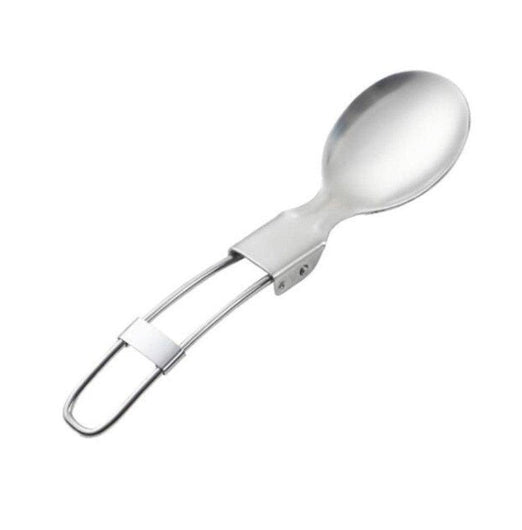 10Pcs Outdoor Camping Picnic Stainless Steel Spoon Tableware Titanium Spork Folding Utensil Portable Equipment Camping Cooking Utensils