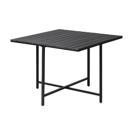 Livsip Outdoor Dining Table Furniture Wood-Plastic Black