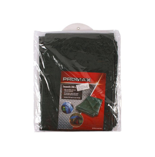 Pro Max 350x285cm Tarpaulin Camping Protection Waterproof Cover w Bag Dark Green