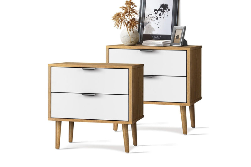 Oikiture Bedside Tables Set of 2 Side Table