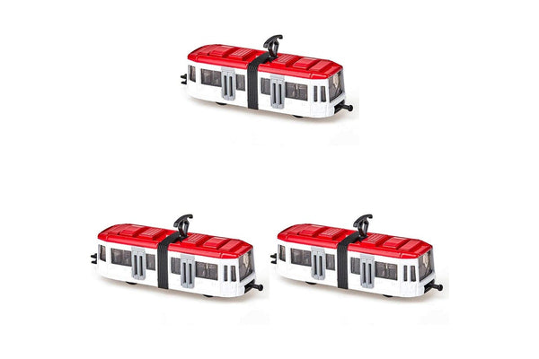 3x Siku Diecast Tram Urban Rail Transit Kids Children Play Transport Toy 3y+