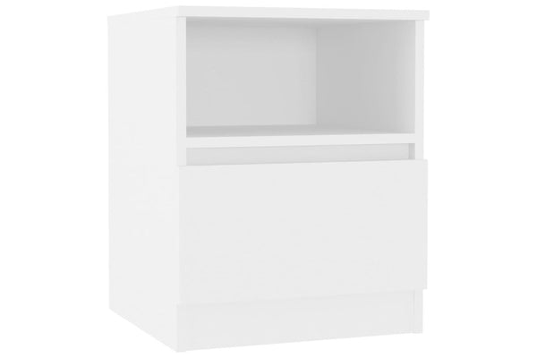 Bed Cabinet White 40X40x50 Cm Engineered Wood Bedside Tables