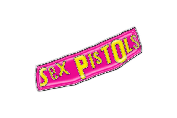 Sex Pistols Enamel Logo Badge (Pink/Yellow) (One Size)