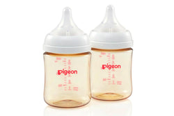 2pc Pigeon SofTouch Anti-Colic Baby Newborn Feeding Milk Bottle PPSU 160ml 0m+