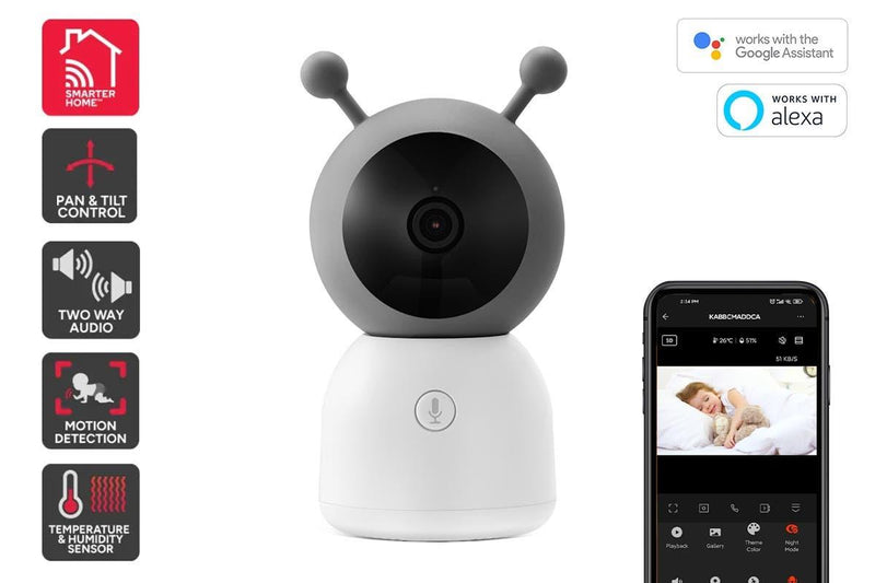 Kogan: SmarterHome Smart Baby Monitor Security Camera Compatible with Monitor Display
