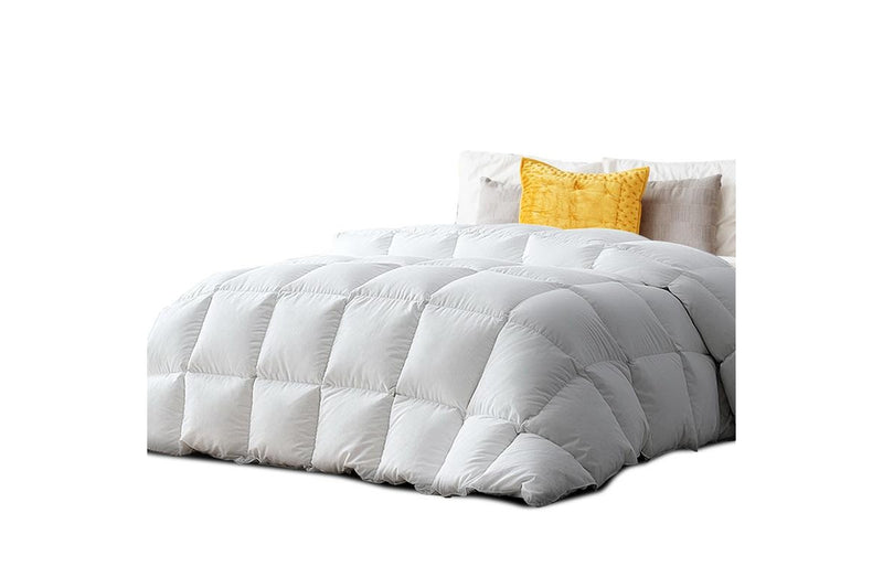 Queen Size Bedding Duck Down Feather Quilt Doona Duvet Winter 500GSM White