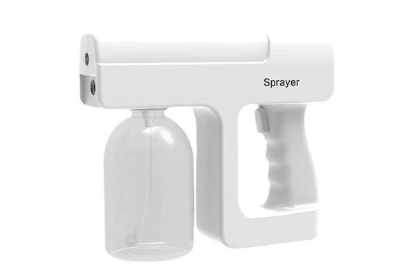 TODO Blue Light Nano Spray Disinfection Gun Air Purifier Sterilizer Portable Rechargeable 300ml - White
