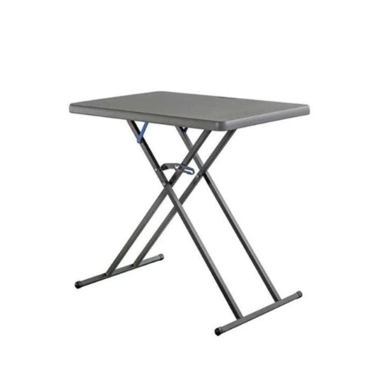 Quest 66cm Adjustable Camp Table Outdoor Camping Hiking Portable Desk Silver