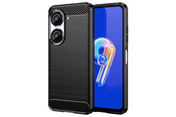 For ASUS Zenfone 9 Case, Rugged Shockproof Heavy Duty Anti Slip Protective Case Cover (Black)