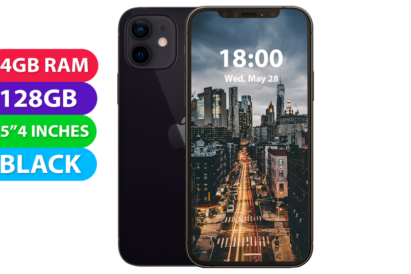 Apple iPhone 12 Mini (128GB, Black, Global Ver) - Refurbished - As New