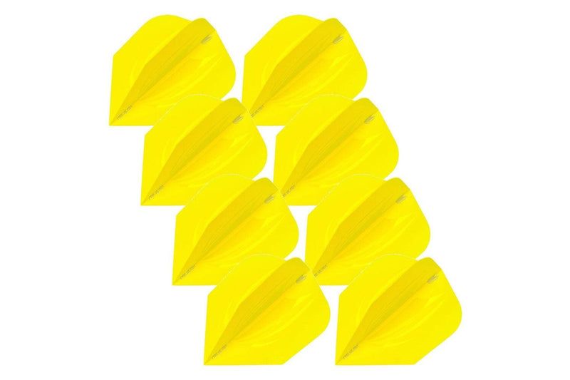 24pc Target ID Pro Ultra No.6 Dart Flights Wing Replacement Accessory Set YLLW