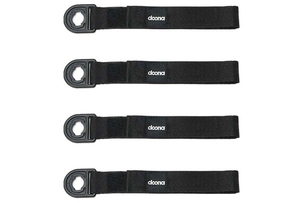 2x 2pc Doona Liki Toddler Child Trike Portable Pedal Strap Non-Slip Black