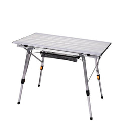 Levede Camping Table Aluminium Roll Up White