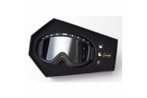 Sabre Snow Goggles Snowboarding Skiing Black Frame Silver Lens Sn1005a