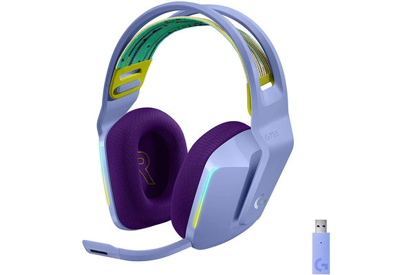 Logitech G733 LIGHTSPEED Wireless RGB Gaming Headset - Lilac