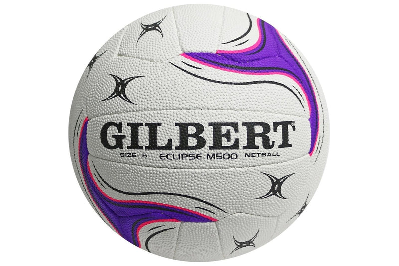 Gilbert Eclipse Match Netball - White - Size 5