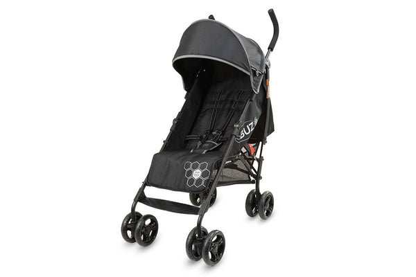 VeeBee Buz Toddler Child 106cm Stroller Pram w Sun Cap Cup Holder 0m+ Black
