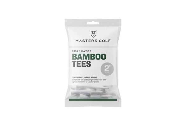 Masters Bamboo Graduated Golf Tees (Pack of 20) (White) (51mm)