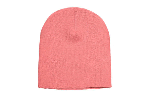 Yupoong Flexfit Unisex Heavyweight Standard Beanie Winter Hat (Coral) (One Size)