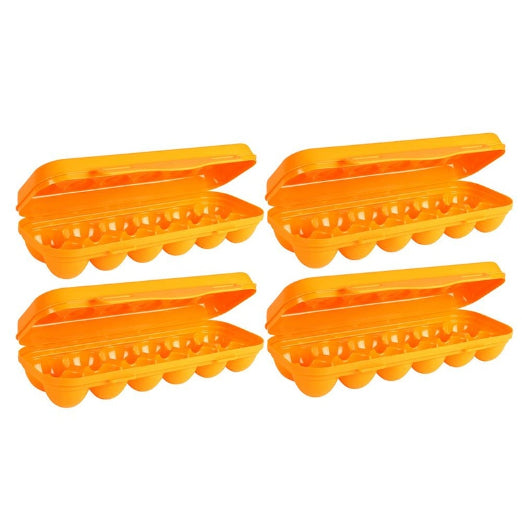 4x Wildtrak Egg Storage Container Holds 12 Eggs for Camping Cookware 30x11cm