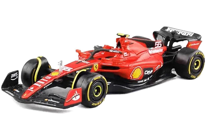 Bburago: 1:43 Diecast Vehicle - Ferrari Racing (SF23 #55 Carlos Sainz)