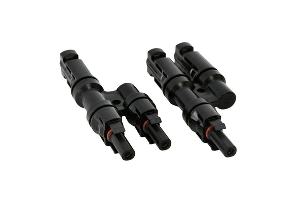1x MC-4 Y Branch Solar Panel Cable Connectors Male and Female Waterproof Safety Designed High Performance High Quality Wide Use Long Life