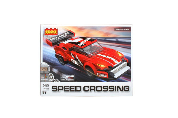 Toylife Race Car Build Blocks Toy Set Pull-Back Play Vehicle Kids 6y+ Assorted