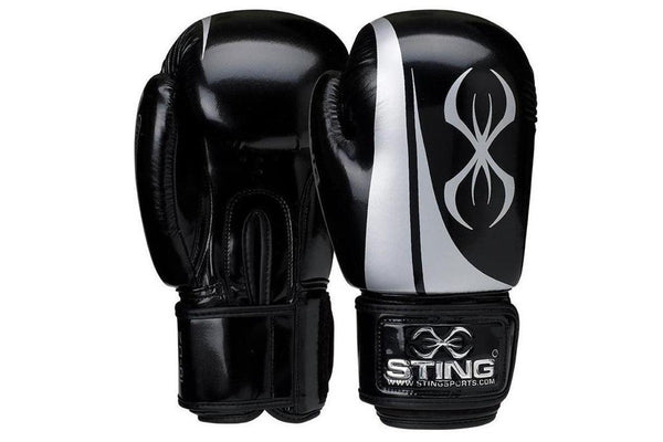 Sting: Armalite Boxing Gloves - Black/Silver (16oz)