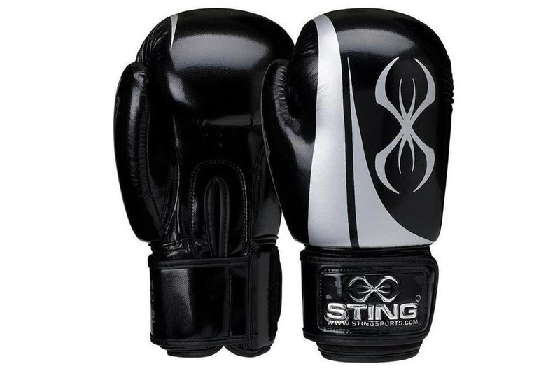 Sting: Armalite Boxing Gloves - Black/Silver (16oz)