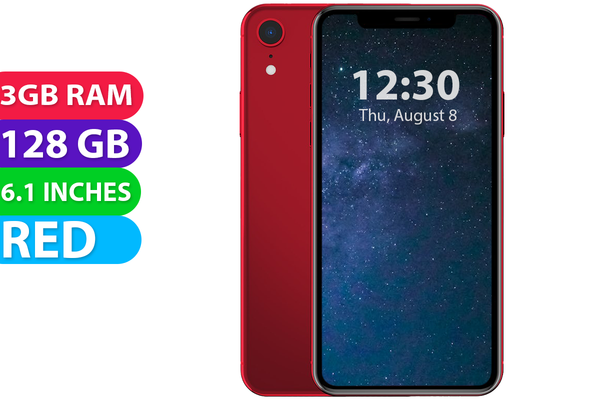 Apple iPhone XR (128GB, Red, Global Ver) - Refurbished - As New