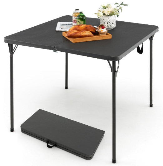 Costway Folding Camping Table Outdoor Portable Desk w/Carry Handle Picnic Hiking Fishing BBQ Grey
