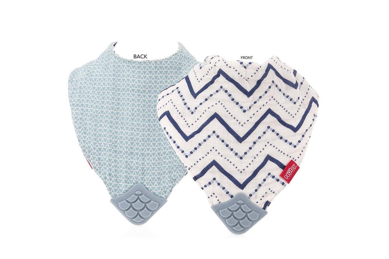 Nuby Baby Infant Muslin Reversible Bandana Drool Feeding Bib Boy 0m+ Assorted